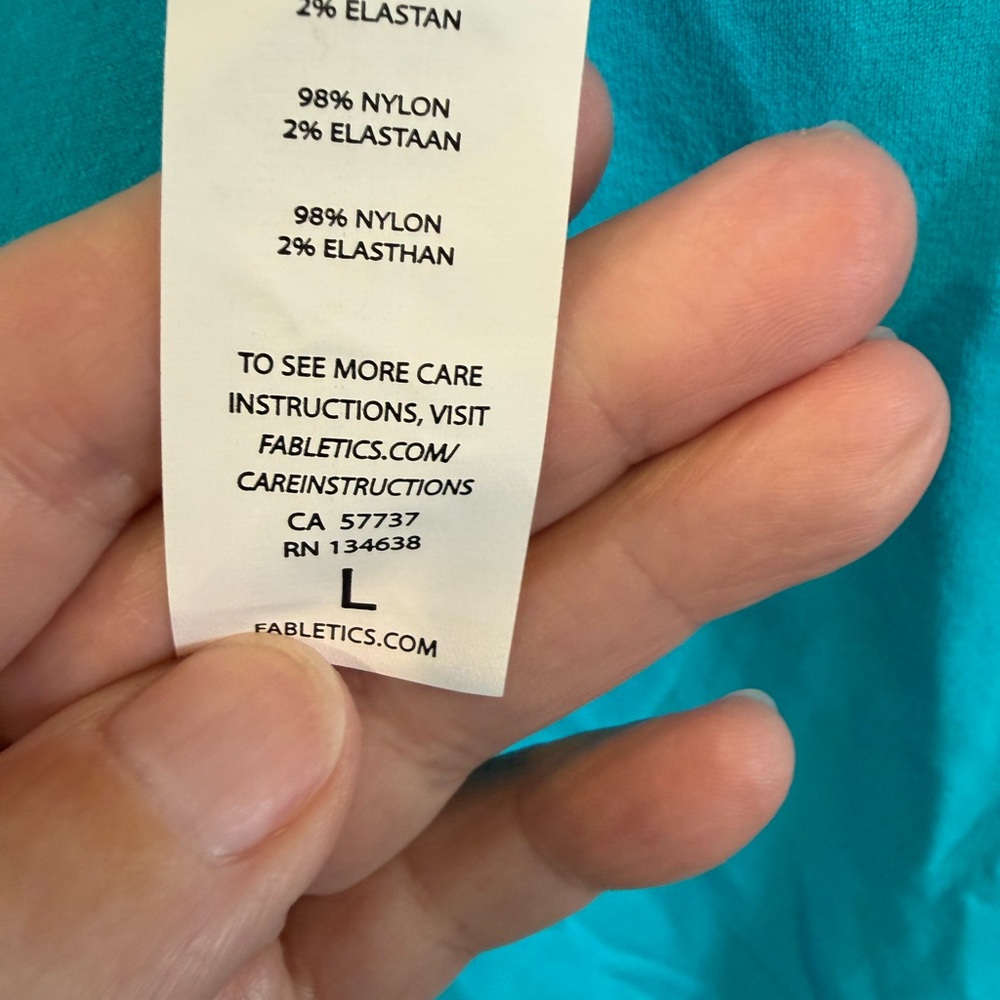 Fabletics Aqua Racerback Tank Top - Picture 3 of 4